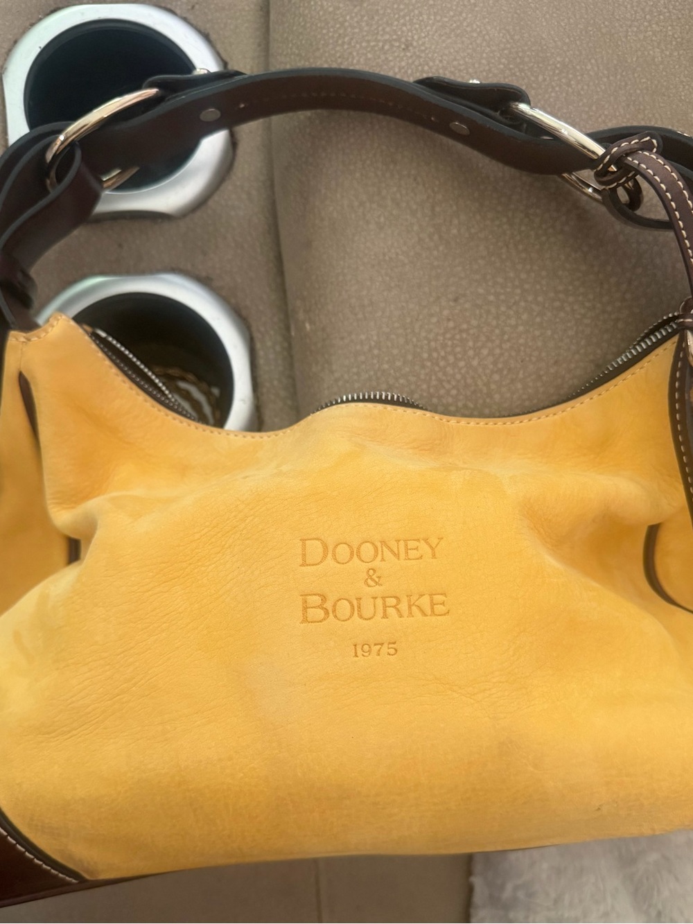 Dooney & Bourke 1975 Soft Leather Hobo Style Vintage Handbag